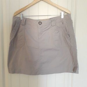 Aventura Cotton Blend Skirt with Pockets Gray Size 14